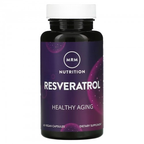 MRM Nutrition, Nutrition, ресвератрол, 60 веганских капсул MRM Nutrition, Nutrition, ресвератрол, 60 веганских капсул